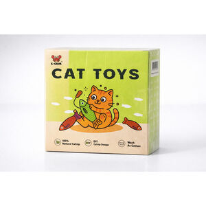NEW SEALED Fish Cat Toy with natural catnip & sandbox sound - 3pk